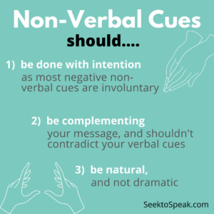 non-verbal cues in public speaking