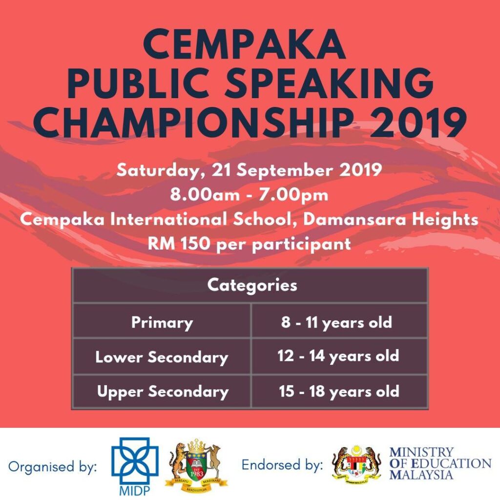 Read more about the article Cempaka Public Speaking Competition 2019