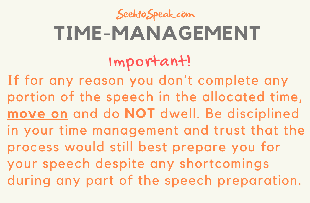 how to prep for an impromptu speech